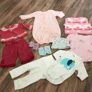 New born and 0-3 bundle for a little girl